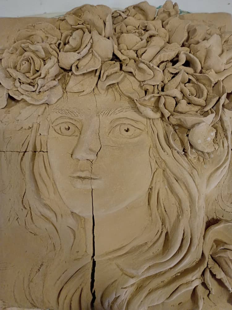 آموزش نقش برجسته سفالی